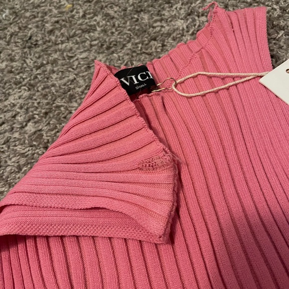 🌸NWT Vici Exclusive X Fate Ribbed Midi Dress🌸 - Picture 6 of 8